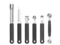 Decoratieset - 6 delig, HENDI, Zwart, 280x100x(H)50mm