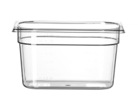 Container GN 1/4 polycarbonaat, HENDI, Profi Line, GN 1/4, 4L, Transparant, 265x162x(H)150mm