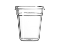 Container GN 1/6 polycarbonaat, HENDI, Profi Line, GN 1/6, 3,4L, Transparant, 176x162x(H)200mm