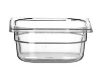 Container GN 1/6 polycarbonaat, HENDI, Profi Line, GN 1/6, 1L, Transparant, 176x162x(H)65mm