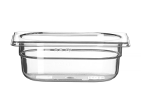 Container GN 1/9 polycarbonaat, HENDI, Profi Line, GN 1/9, 0,6L, Transparant, 176x108x(H)65mm