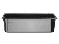 Container GN 1/1 zwart polycarbonaat, HENDI, Profi Line, GN 1/1, 21L, Zwart, 530x325x(H)150mm