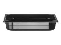Container GN 1/2 zwart polycarbonaat, HENDI, Profi Line, GN 1/2, 4L, Zwart, 325x265x(H)65mm