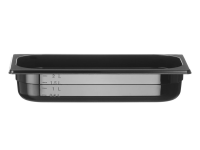 Container GN 1/3 zwart polycarbonaat, HENDI, Profi Line, GN 1/3, 2,5L, Zwart, 325x176x(H)65mm