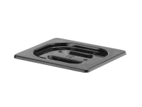 Deksel voor GN containers zwart polycarbonaat, HENDI, GN 1/6, Zwart, 176x162mm