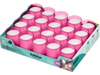 Bolsius Professional ReLight navullingen 24 branduren Fuchsia tray 20 stuks