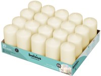 Bolsius Professional Stompkaarsen 10/5 cm 20 branduren Ivoor tray 20 stuks