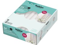 Bolsius Professional Kroonkaarsen 240/24mm 10 branduren Wit doos 24 stuks