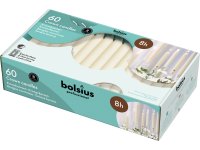 Bolsius Professional Kroonkaarsen 200/24mm 8 branduren Ivoor doos 60 stuks