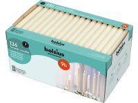 Bolsius Professional Dinerkaars 240/24mm 9 branduren Ivoor doos 136 stuks