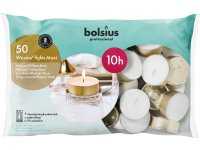 Bolsius Professional Maxi Waxine® lichten 10 branduren Wit zak 50 stuks
