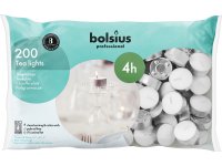 Bolsius Professional Theelichten 4 branduren Wit zak 200 stuks