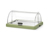 Koeldisplay met rolltop “Duo” UNIQ, HENDI, designed by Robert Bronwasser, Enkel, Groen, 460x355x(H)220mm, Rechthoekig