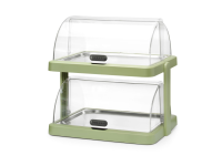 Koeldisplay met rolltop “Duo” UNIQ, HENDI, designed by Robert Bronwasser, Dubbel, Groen, 480x355x(H)480mm, Rechthoekig