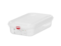 Container GN 1/4 polypropyleen, HENDI, GN 1/4, 1,8L, Transparant, 265x162x(H)65mm