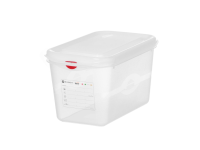 Container GN 1/4 polypropyleen, HENDI, GN 1/4, 4,3L, Transparant, 265x162x(H)150mm