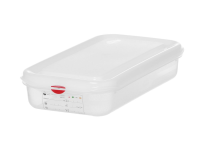 GN 1/3 container, polypropyleen, HENDI, GN 1/3, 2,5L, Transparant, 325x176x(H)65mm, Rechthoekig