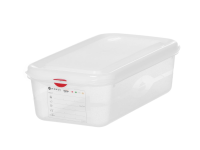 GN 1/3 container, polypropyleen, HENDI, GN 1/3, 4L, Transparant, 325x176x(H)100mm, Rechthoekig