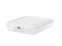GN 1/2 container, polypropyleen, HENDI, GN 1/2, 4L, Transparant, 325x265x(H)65mm, Rechthoekig