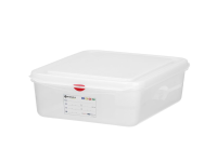 GN 1/2 container, polypropyleen, HENDI, GN 1/2, 6,5L, Transparant, 325x265x(H)100mm, Rechthoekig