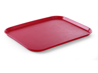 Fastfood dienbladen large, AmerBox, Rood, 350x450x(H)20mm