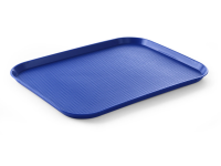 Fastfood dienbladen large, AmerBox, Blauw, 350x450x(H)20mm