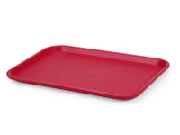 Fastfood dienbladen medium, AmerBox, Rood, 305x415x(H)20mm