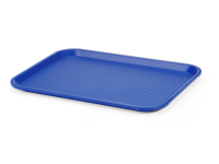 Fastfood dienbladen medium, AmerBox, Blauw, 305x415x(H)20mm