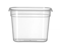 Container GN 1/4 polypropyleen, HENDI, Profi Line, GN 1/4, 4,5L, Transparant, 265x162x(H)200mm