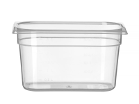 Container GN 1/4 polypropyleen, HENDI, Profi Line, GN 1/4, 3,5L, Transparant, 265x162x(H)150mm