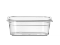 Container GN 1/4 polypropyleen, HENDI, Profi Line, GN 1/4, 2L, Transparant, 265x162x(H)100mm