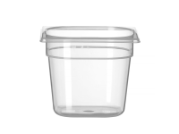 Container GN 1/6 polypropyleen, HENDI, Profi Line, GN 1/6, 2L, Transparant, 176x162x(H)150mm