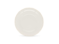 Plat bord 32cm met gouden rand Retro