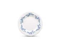 Plat bord 32cm blue flower Retro