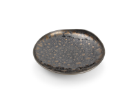 Diep bord 26xH4cm gold flaked Nobile