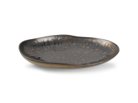 Diep bord 35x23xH5cm gold flaked Nobile