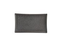 Plat bord 33x20cm black Line