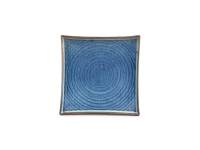 Plat bord 27x27cm blue Line