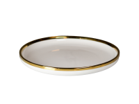 Majestic gold bord met opstaande rand 21 cm
