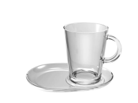 Theeglas en schotel Tribeca 40cl 18cm Hardglas Pasabahce