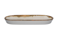 Amber ovaal bord 17 x 9 x 2,2 cm 125 ml