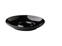 Barista espresso schotel zwart 12 cm