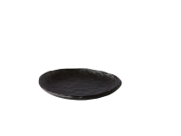 Oyster bord zwart 16 cm