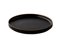 Japan bord laag zwart 23 cm