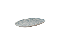 Barcelona bord ovaal blauw 25,5 x 16,5 cm