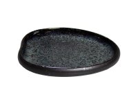 Sakura bord organisch blauw 20,8 x 20 cm