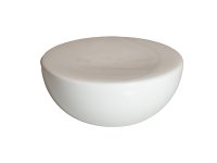 ShApes halve bol wit porselein L 16 x 7,4 cm
