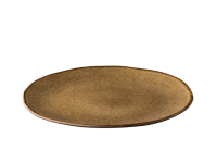 Q Authentic Stone Brown bord 28,5 cm