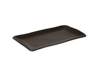 Q Authentic Black Speckle rechthoekig bord 29 x 16 cm