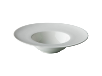 Q Fine China bord met brede rand diep 27,5 cm